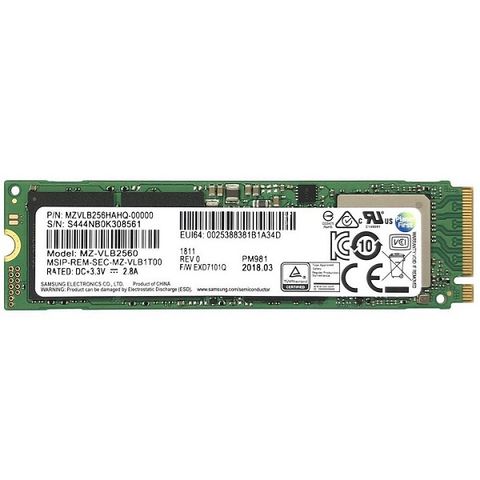 Ổ cứng SSD M2-PCIe 256GB Samsung PM981 NVMe 2280 (OEM Samsung 970 EVO)