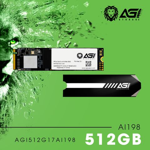 Ổ cứng SSD AGI M.2 NVME PCIe dung lượng 512GB - AI198