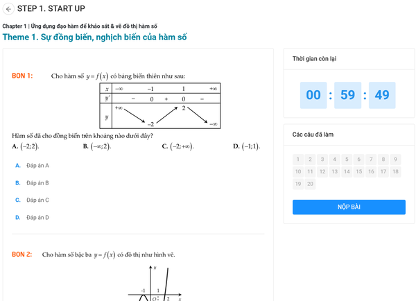 START UP - KIẾN THỨC NỀN TẢNG TOÁN 12( Kèm video bài giảng)