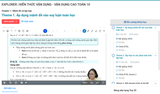 EXPLORER. KIẾN THỨC VẬN DỤNG- VẬN DỤNG CAO TOÁN 10( Kèm video bài giảng)