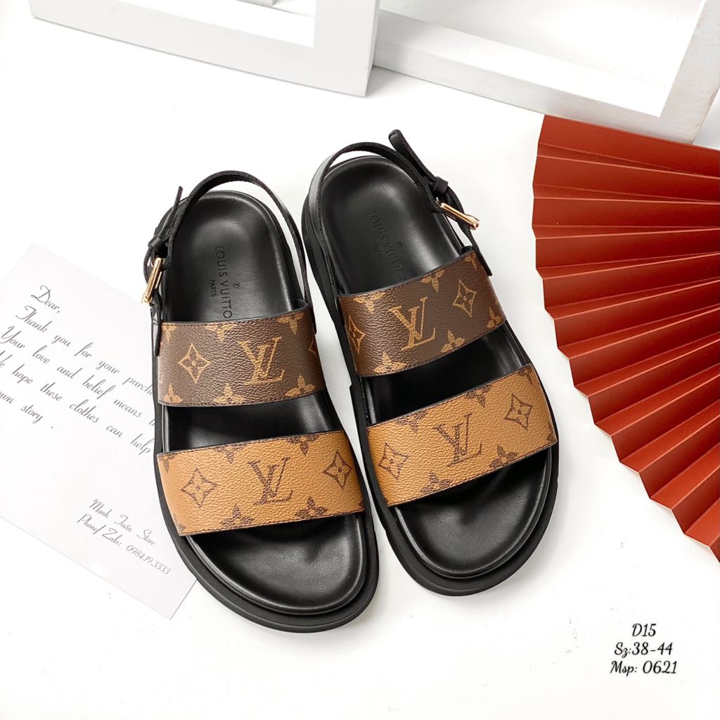 Authentic Second Hand Louis Vuitton Underwater Flat Sandals PSSC5100019   THE FIFTH COLLECTION
