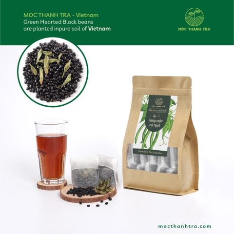  Đậu Đen Xanh Lòng - Cỏ Ngọt 500g (Túi Lọc 50G) 