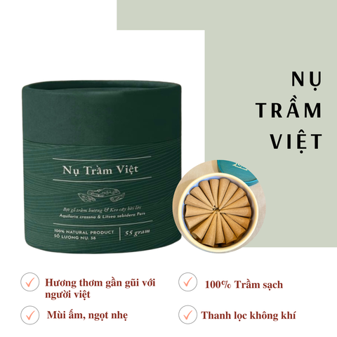  Nụ Trầm ICHI - Tinh hoa của đất. Thư giãn và thanh lọc không khí trầm ấm [ Trầm Trà ] 
