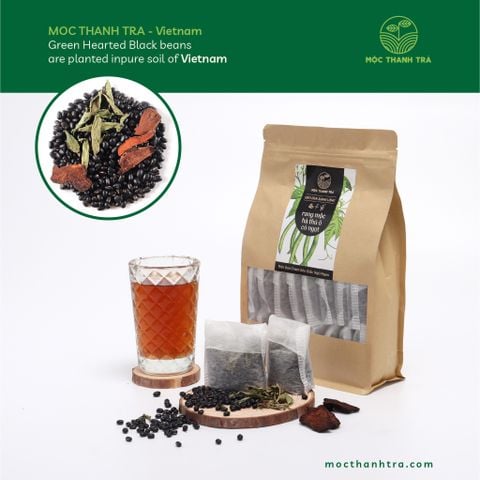 THÙNG 9KG TIẾT KIỆM Trà Đậu Đen Xanh Lòng - Cỏ Ngọt - Hà thủ ô túi 1kg (chia sẳn túi lọc 50G) 