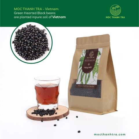  Đậu Đen Xanh Lòng Rang Mộc 500g (Hạt Rời) 