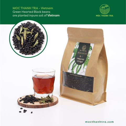  Đậu Đen Xanh Lòng - Cỏ Ngọt 1kg (Hạt Rời) 