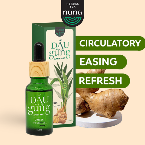  [20ML] Dầu Gừng Xanh Mát Chai nắp bóp (Ginger Essential Oil) 