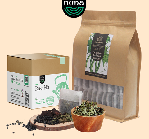  Trà Đậu đen và Trà Bạc Hà, SÁNG TỈNH TÁO TỐI NGỦ NGON 