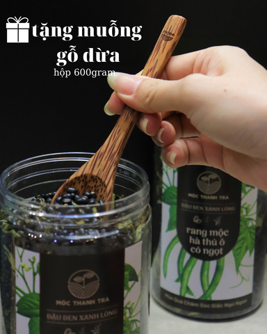  Đậu Đen Xanh Lòng - Cỏ Ngọt - Hà Thủ Ô  (HŨ) 600g Mộc Thanh Trà 