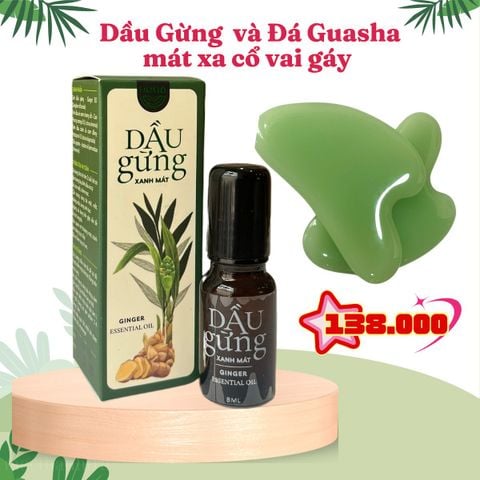  [10ML] Dầu Gừng Xanh Mát CHAI LĂN (Ginger Essential Oil ) Blend 