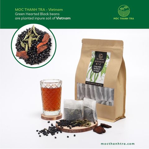  COMBO 3 Túi 1kg Đậu đen - Cỏ ngọt - hà thủ ô (chia sẳn 20 túi lọc) Mộc Thanh Trà, TẶNG 1 hộp Cỏ ngọt Stevia 20G 