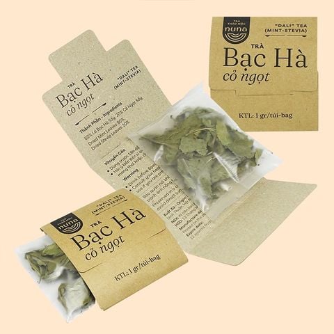  Trà Bạc Hà sấy khô Mộc Thanh Trà hộp 20G - vị the mát sảng khoái, giảm căng thẳng, hỗ trợ làm sạch khoang miệng 