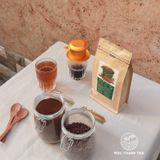  Cà phê bột - Rang mộc Pha Phin Truyền Thống Mộc Thanh Trà. Túi Zip Kraft có van một chiều 