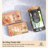  Giỏ Quà Tặng Rồng 6 [GT.6], Chăm sóc sức khoẻ và thư giản với Đậu đen rang Mộc Thanh Trà, Mứt và Trầm Thuần Việt 