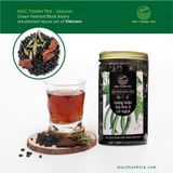  Giỏ Quà Tặng Rồng 6 [GT.6], Chăm sóc sức khoẻ và thư giản với Đậu đen rang Mộc Thanh Trà, Mứt và Trầm Thuần Việt 