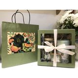  Túi Giấy Quà Tặng Mộc Thanh Trà, Túi giấy màu xanh sang trọng - chất giấy dày dặn, thân thiện môi trường, chịu lực 2-3kg 