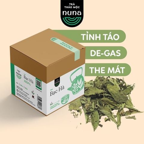  Trà Bạc Hà sấy khô Mộc Thanh Trà hộp 20G - vị the mát sảng khoái, giảm căng thẳng, hỗ trợ làm sạch khoang miệng 