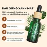  Dầu gừng Xanh mát Nuna 20ml (chai nắp bóp) -Mộc Thanh Trà- dầu gừng lưu thông khí huyết,tăng vận chuyển máu, thư giãn cơ 