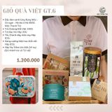  Giỏ Quà Tặng Rồng 6 [GT.6], Chăm sóc sức khoẻ và thư giản với Đậu đen rang Mộc Thanh Trà, Mứt và Trầm Thuần Việt 