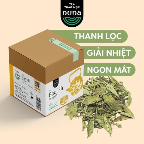  Trà Bạc Hà - Cỏ Ngọt Mộc Thanh Trà hộp 20G, vị ngọt dịu, the mát, hỗ trợ giảm căng thẳng, hiệu quả kháng khuẩn cao 