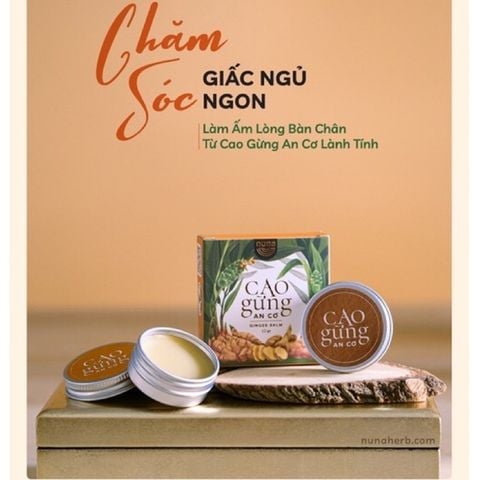  Cao Gừng làm ấm cho bé, an cơ cho Ba Mẹ hộp 12G - Ginger balm 12gram 