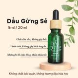  Dầu gừng Xanh mát Nuna 20ml (chai nắp bóp) -Mộc Thanh Trà- dầu gừng lưu thông khí huyết,tăng vận chuyển máu, thư giãn cơ 