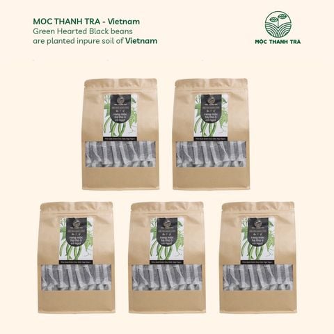  THÙNG 5Kg GIÁ TỐT Đậu Đen xanh lòng cỏ ngọt hà thủ ô MỘC THANH TRÀ - 5 Túi 1kg (có túi lọc) - Trà giải nhiệt, ngủ ngon 
