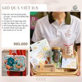  GIỎ QUÀ VIỆT [D8] từ Mộc Thanh Trà - Đậu đen Xanh lòng rang mộc chuẩn vị, các món ăn uống đặc sản Việt Nam, làm Quà tặng 