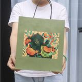  Túi Giấy Quà Tặng Mộc Thanh Trà, Túi giấy màu xanh sang trọng - chất giấy dày dặn, thân thiện môi trường, chịu lực 2-3kg 
