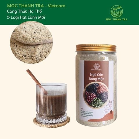  Bột Ngũ Cốc dinh dưỡng Mộc Thanh Trà hũ 600G bổ sung năng lượng, gíup lợi sữa, hỗ trợ quá trình tăng cân và giảm cân 