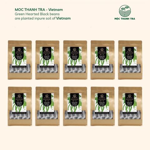  THÙNG 5KG GIÁ TỐT Đậu đen xanh lòng - cỏ ngọt - hà thủ ô Mộc Thanh trà (chia túi lọc 50G) - 10 túi 500G Trà giải nhiệt 