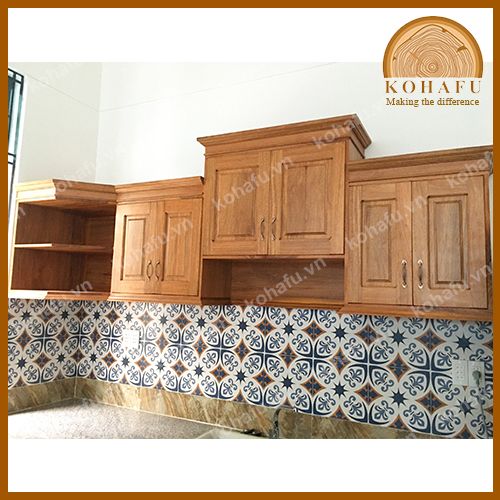 TỦ BẾP GỖ GÕ ĐỎ PACHY KB20005