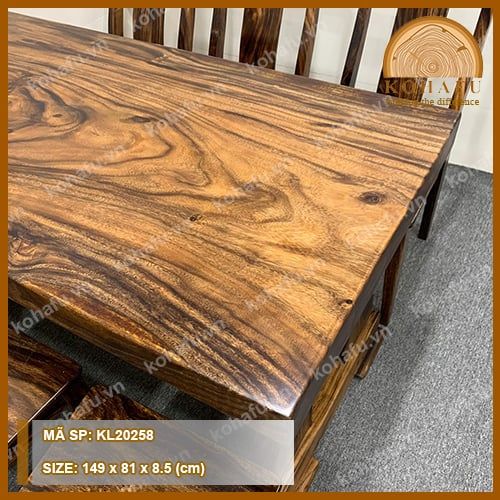 BÀN DÀI GỖ ME TÂY KL20258