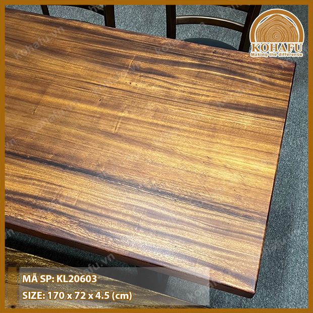 MẶT BÀN DÀI GỖ ME TÂY KL20603