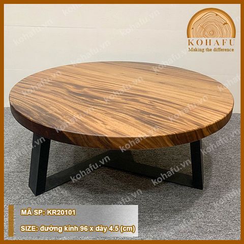MẶT BÀN TRÒN GỖ ME TÂY KR20101