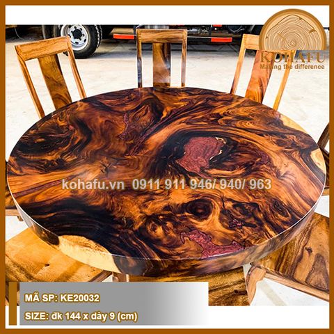 Mặt bàn tròn Epoxy KE20032