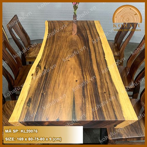 MẶT BÀN DÀI GỖ ME TÂY KL20076