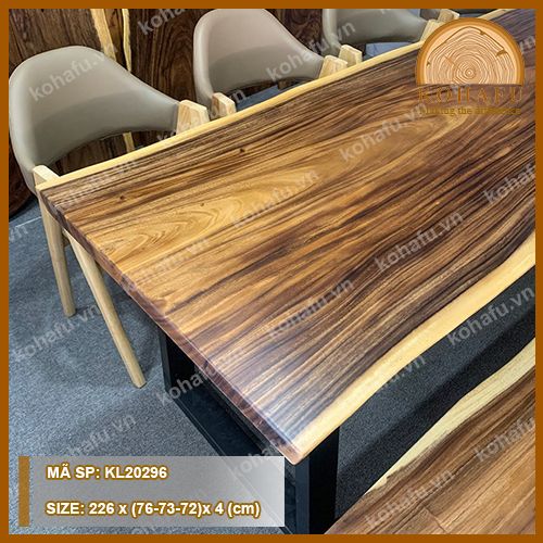 MẶT BÀN DÀI GỖ ME TÂY KL20296