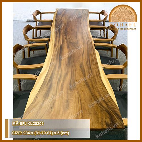 MẶT BÀN DÀI GỖ ME TÂY KL20203
