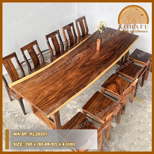MẶT BÀN DÀI GỖ ME TÂY KL20331