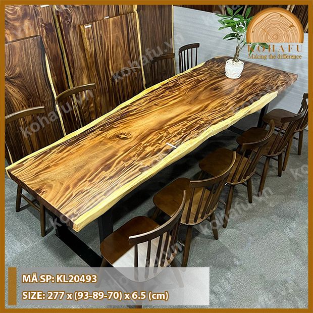 MẶT BÀN DÀI GỖ ME TÂY KL20493