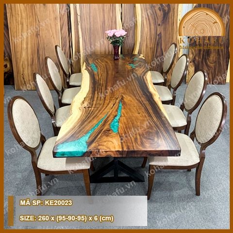 Mặt bàn dài Epoxy KE20023