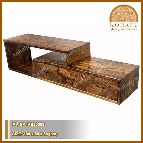 KỆ TIVI GỖ ME TÂY KB20008