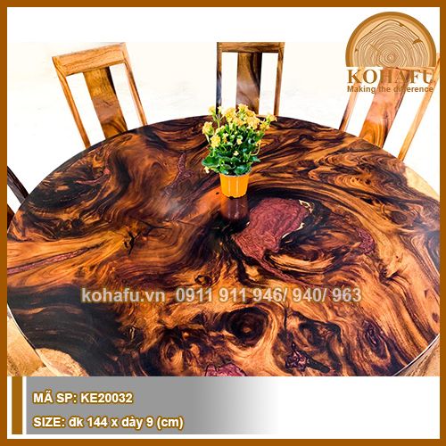 Round Epoxy Table KE20032
