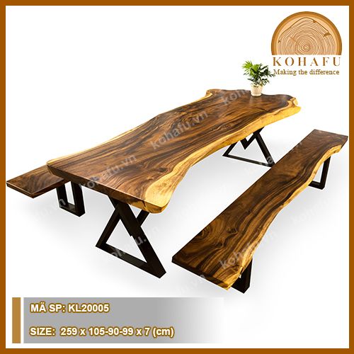 BÀN DÀI GỖ ME TÂY KL20005