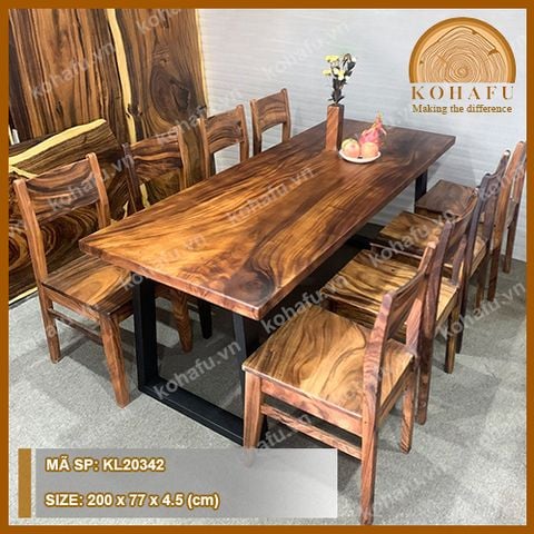 BÀN DÀI GỖ ME TÂY KL20342