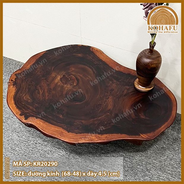 MẶT BÀN TRÒN GỖ ME TÂY KR20290