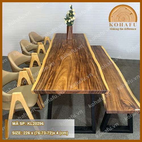 MẶT BÀN DÀI GỖ ME TÂY KL20296