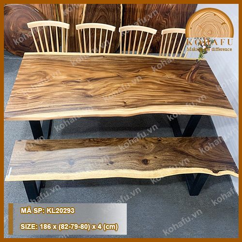 BÀN DÀI GỖ ME TÂY KL20293