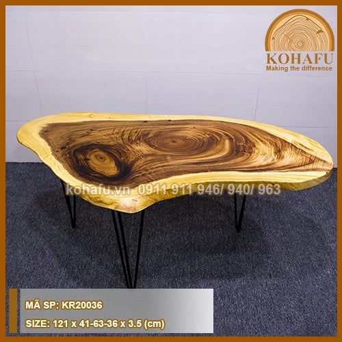 BÀN TRÒN GỖ ME TÂY KR20036